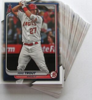 Batch of TWENTY FIVE (25) 2024 Bowman Mike Trout Cards #19