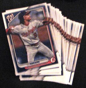 Set of TWENTY FIVE 2024 Bowman CJ Abrams #26 Washington Nationals