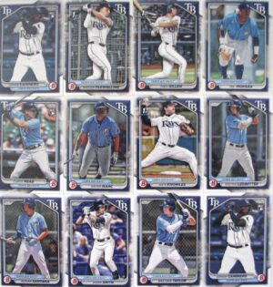 Your Bowman 2024 Tampa Bay Rays Set TWELVE Cards!